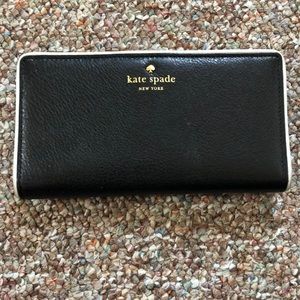 Kate Spade black and white wallet